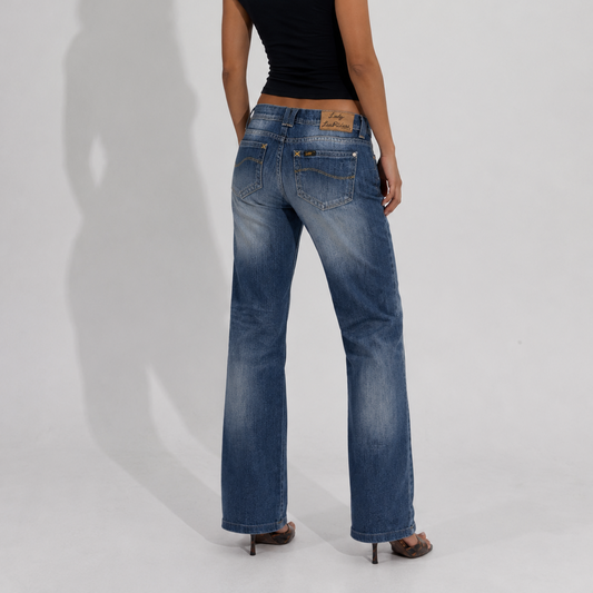 Women's Jeans – Vintage Fade Straight Leg Denim