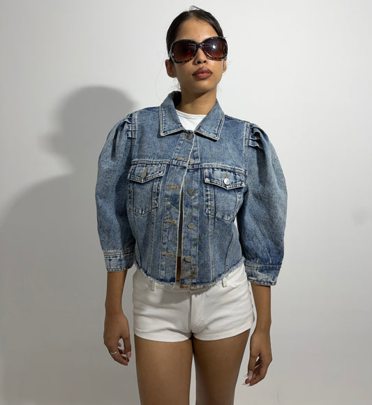 Women's Jacket puff sleeves