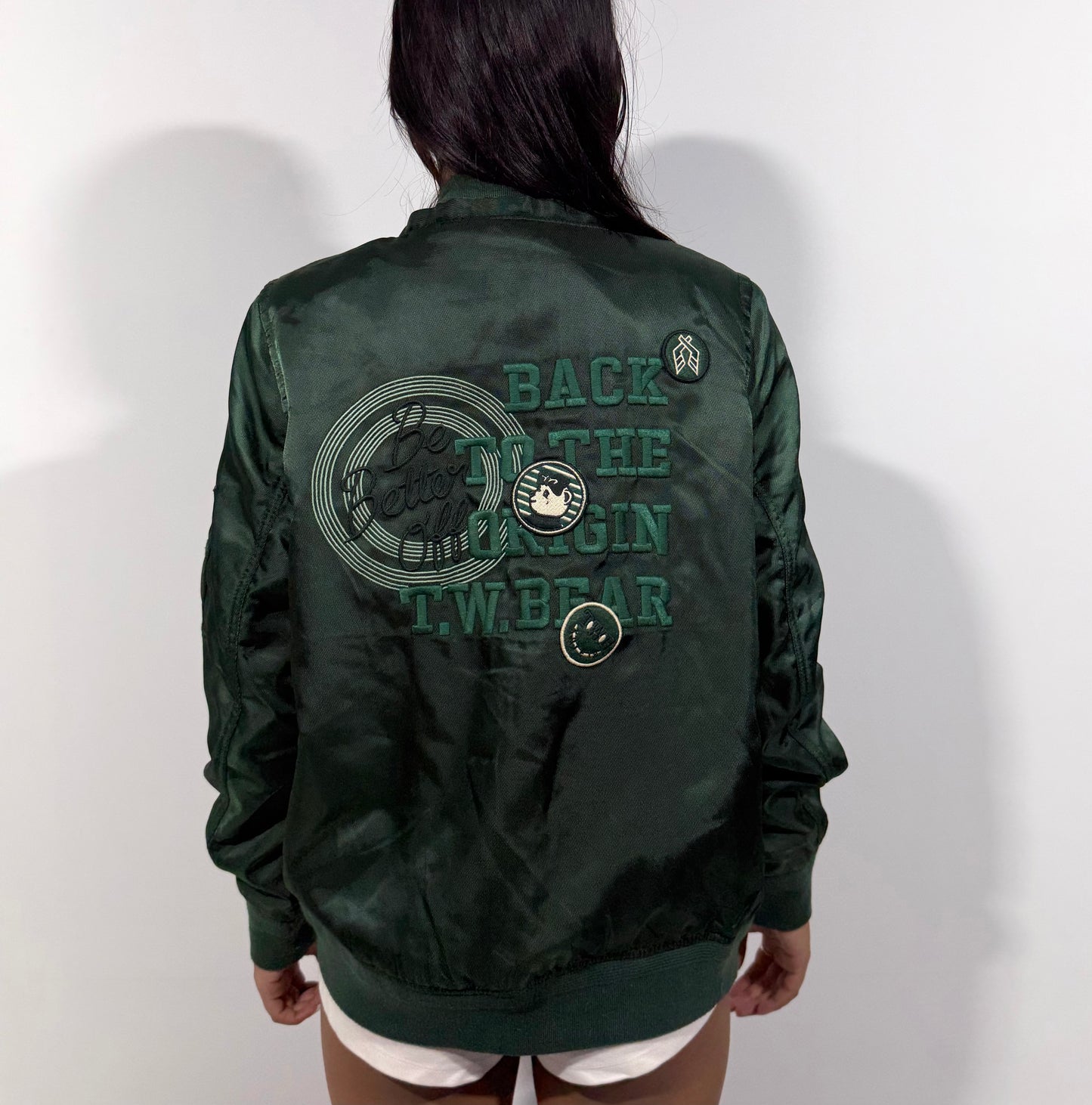 Women's Jacket Forest Green Bomber