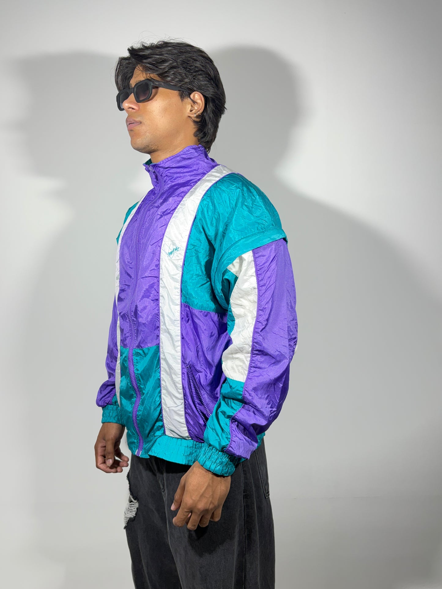 90s Retro Colorblock Track Men's Jacket