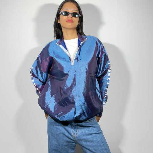 Women's Jacket Blue Windbreaker