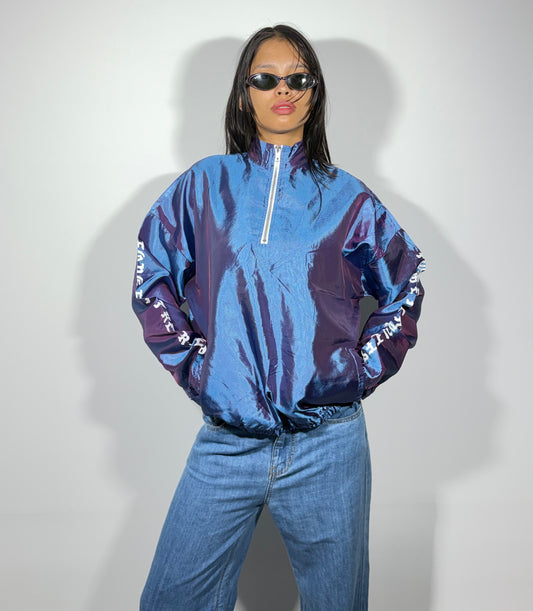 Women's Jacket Blue Windbreaker