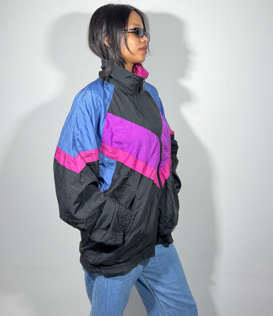 Women's Jacket 90's Color block Wind Shell