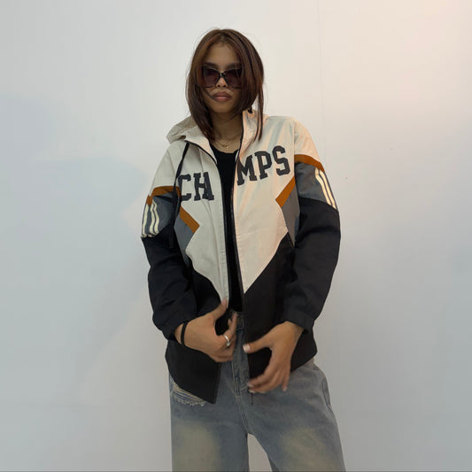 Vintage Colorblock Racing Graphic Unisex Bomber Jacket