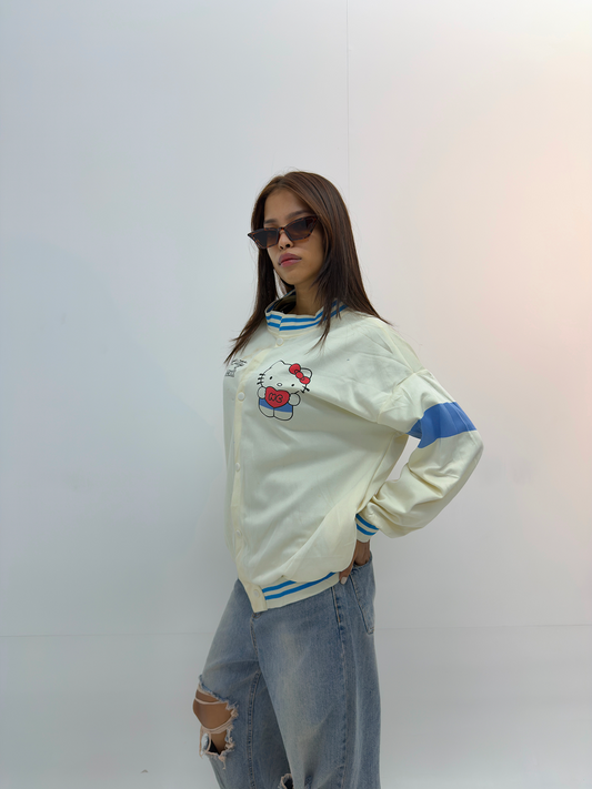 Vintage Graphic Striped Unisex Varsity Jackets