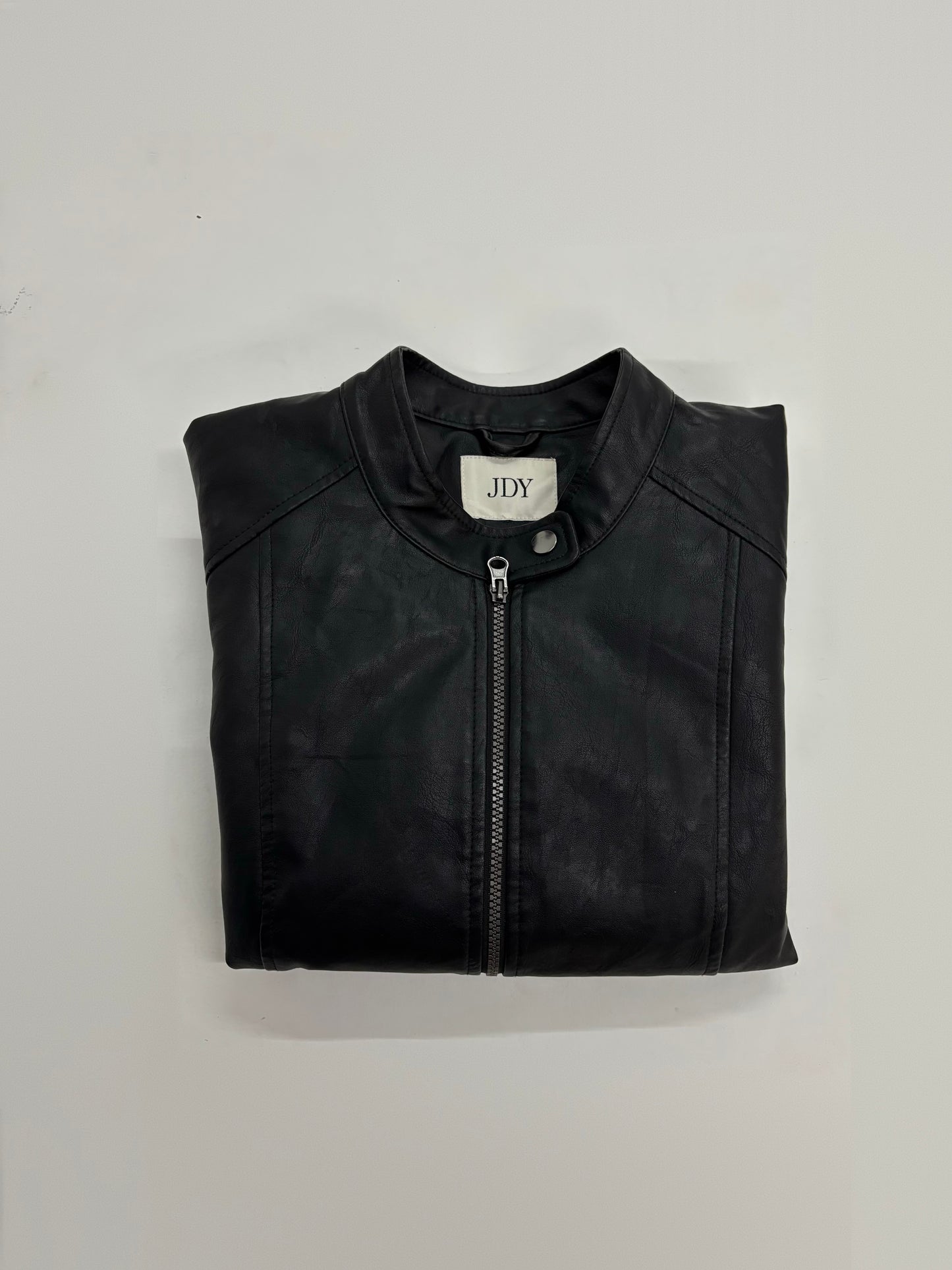 Unisex Classic Black Leather Jacket