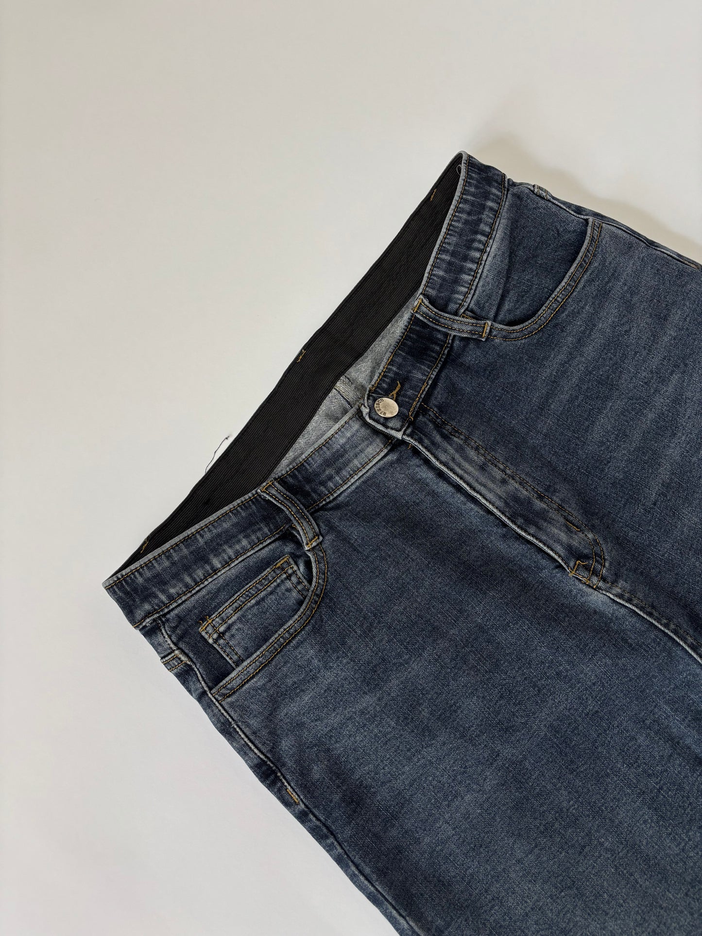 Y2K Dark Wash Stretch Flared Women's Jeans – High Rise Bootcut Denim Pants