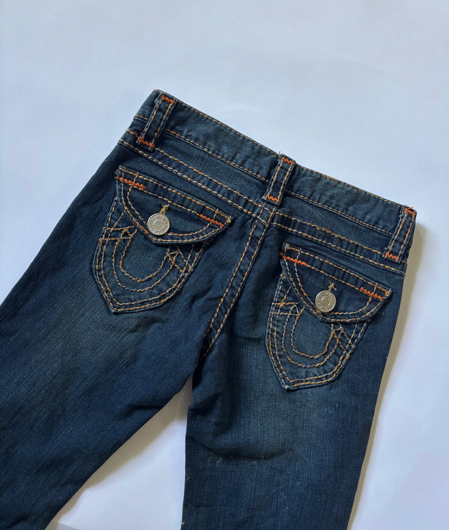 Dark Wash Flared Denim Jeans