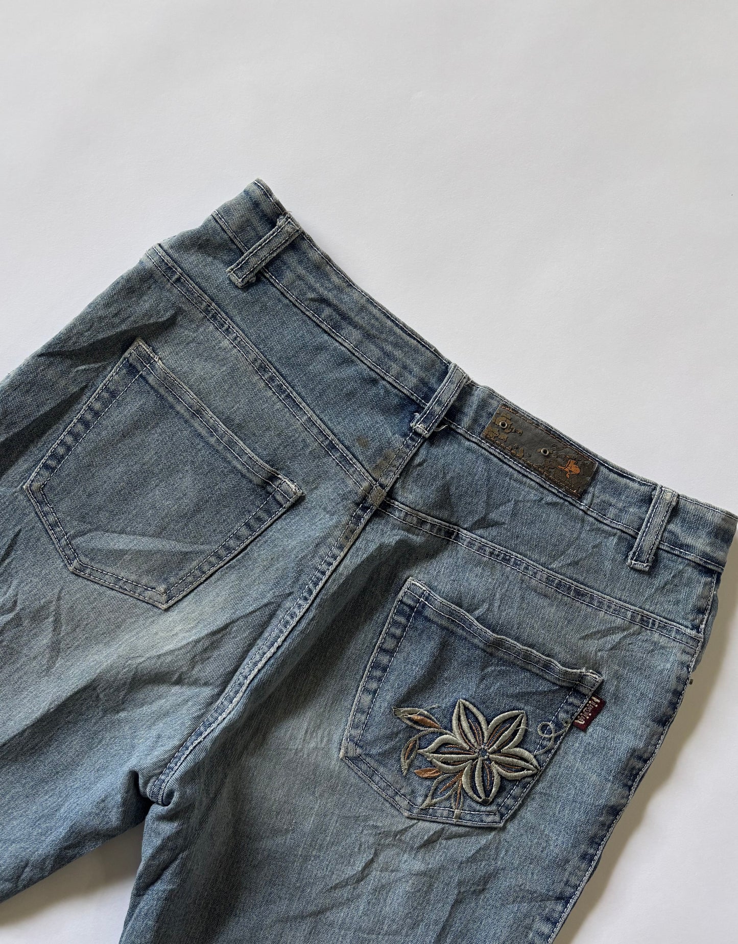 Floral Embroidered Bootcut Women's Jeans