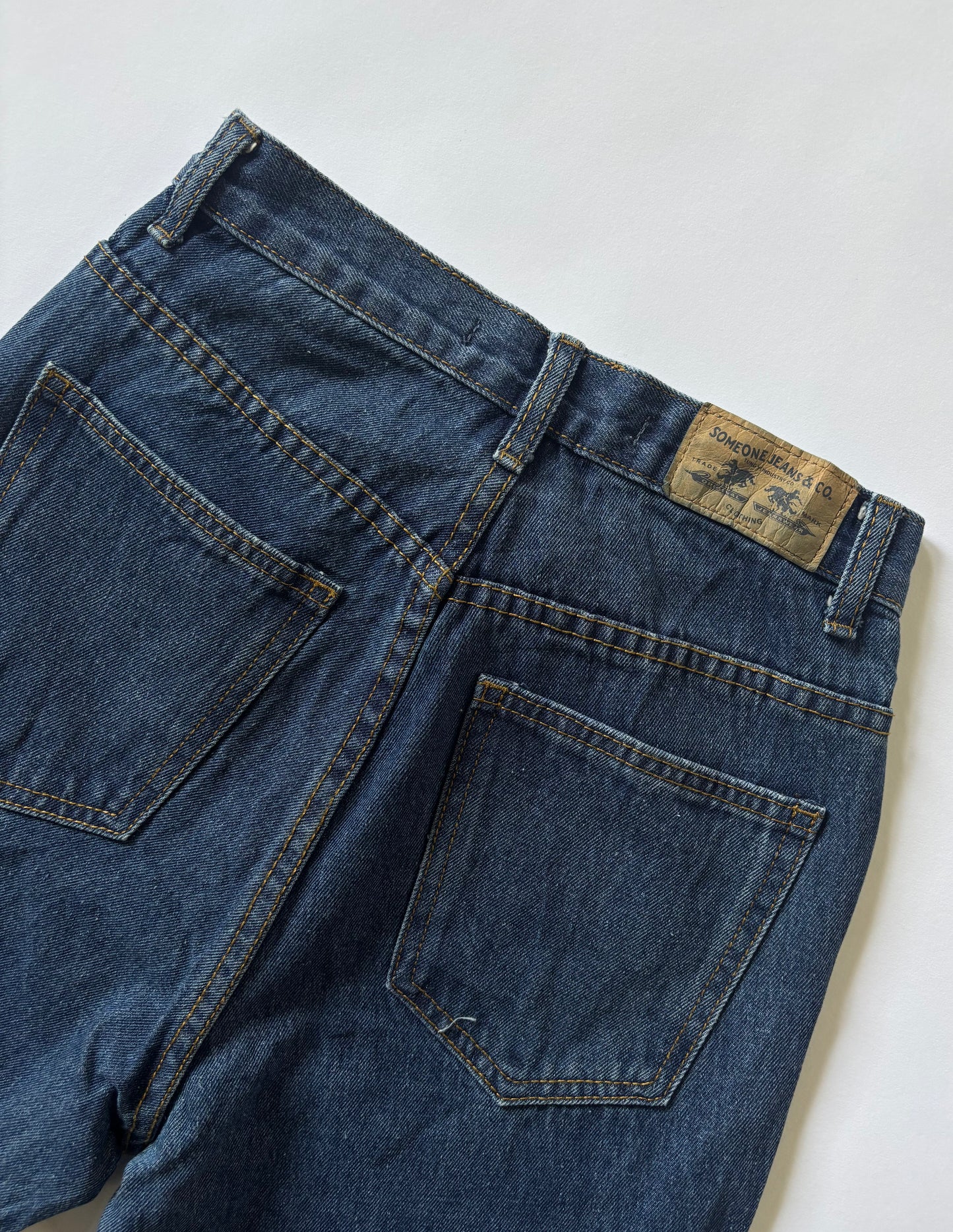 Classic Dark Wash Straight Jeans