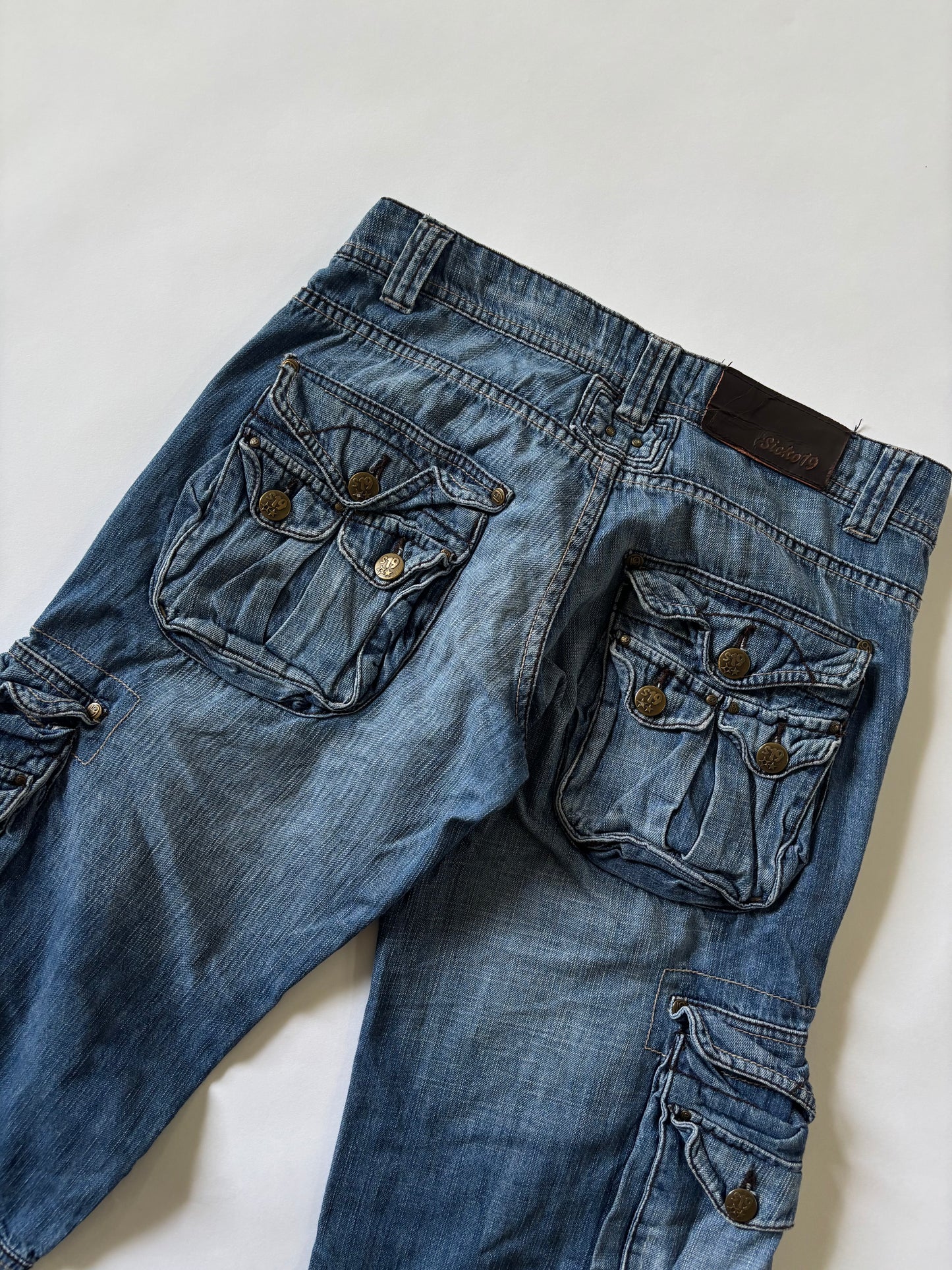Y2K Utility Cargo Flare Women's Jeans