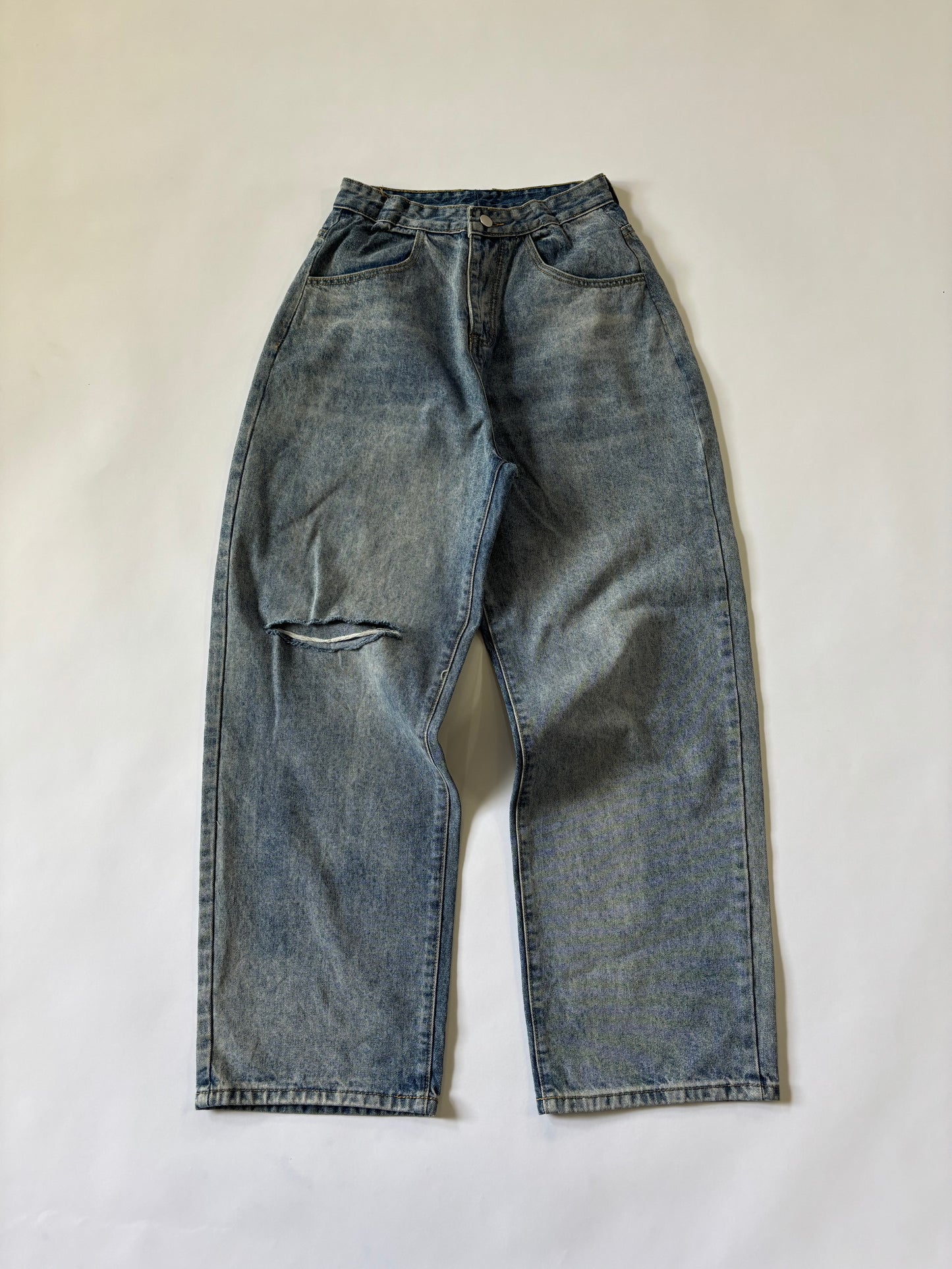Women's Jeans Barrel Leg Distressed