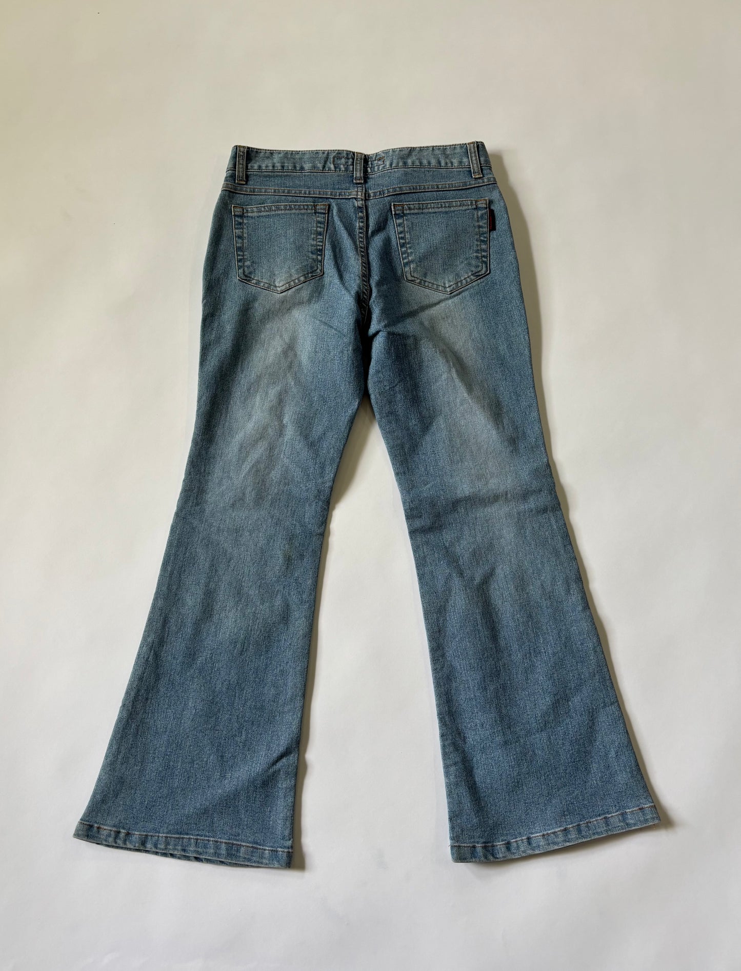 Vintage Floral Embroidered Flare Women's Jeans