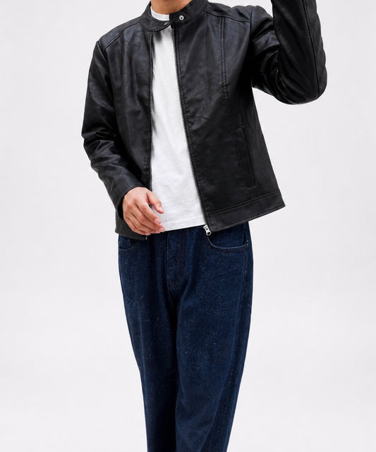 Classic Black Leather Jacket