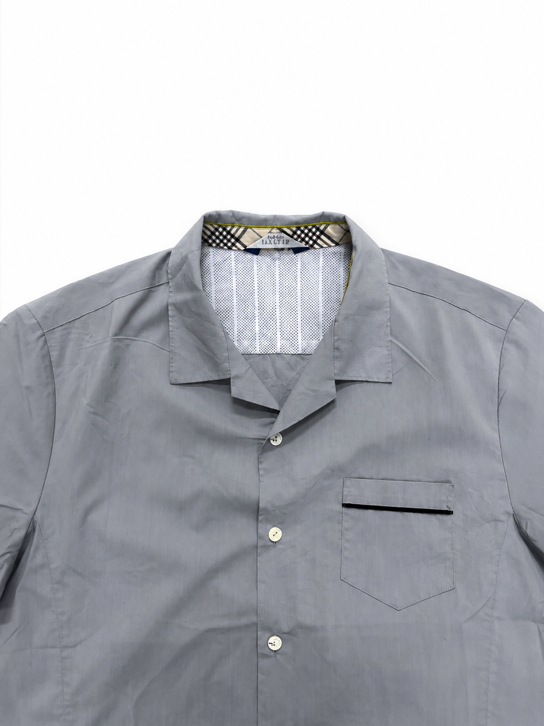 Powder Blue Short Sleeve Casual Shirt