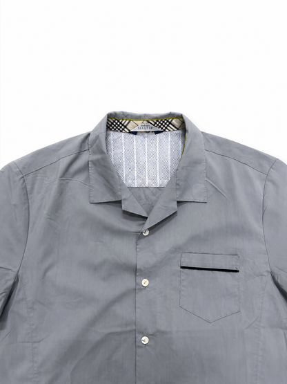 Powder Blue Short Sleeve Casual Shirt