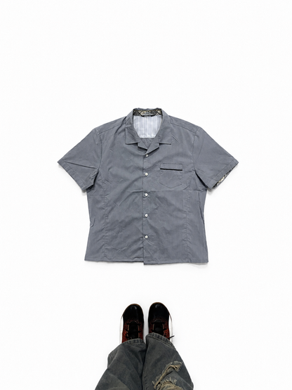 Powder Blue Short Sleeve Casual Shirt