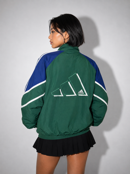 Women's Jacket - Vintage Zip-Up Track Windbreaker