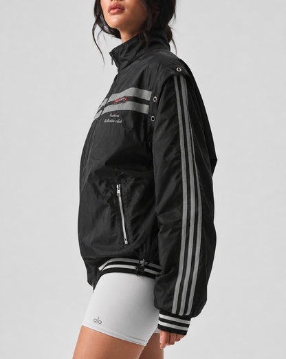 Women's Jacket - Retro Black Zip-Up