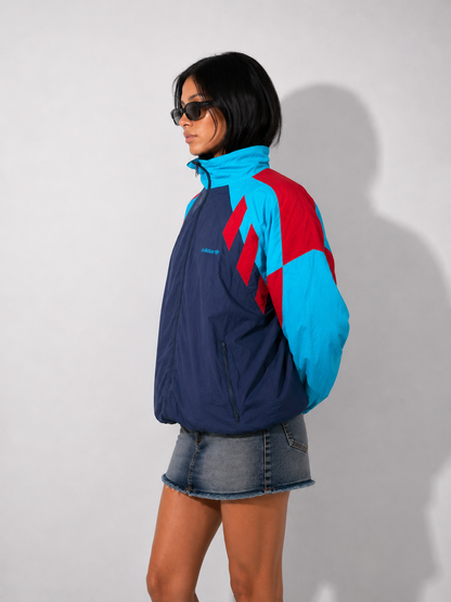 Women's Jacket Y2K Retro Colorblock Windbreaker