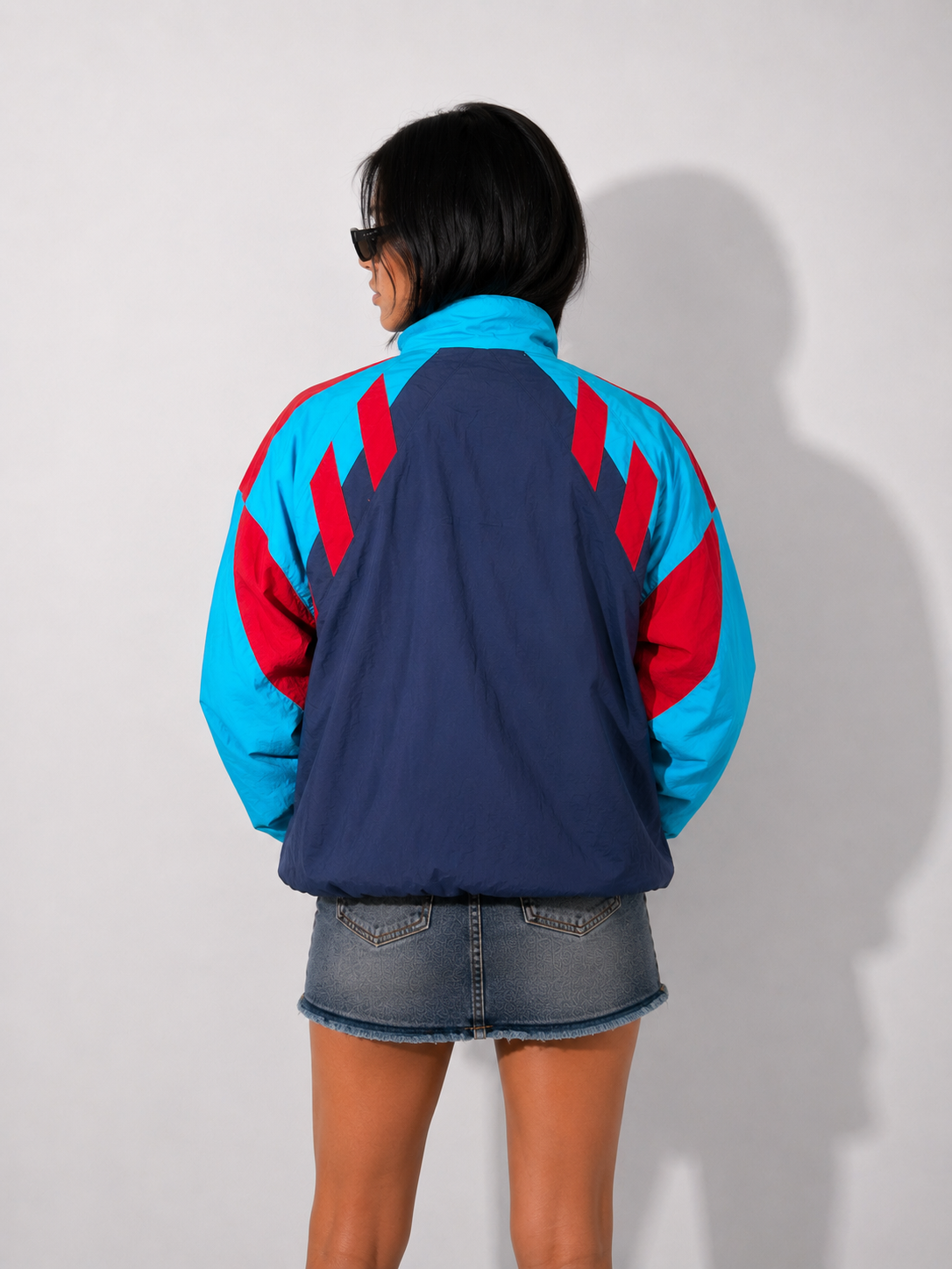Women's Jacket Y2K Retro Colorblock Windbreaker