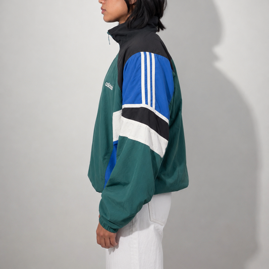 Women's Jacket Heritage Colorblock Jacket – 90s Zip-Up Windbreaker