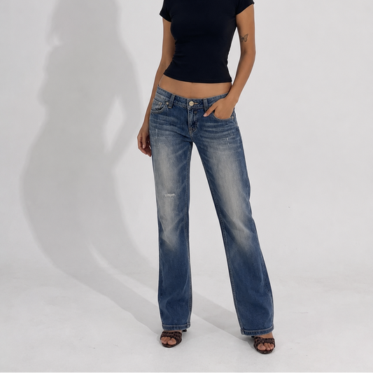 Women's Jeans – Vintage Fade Straight Leg Denim