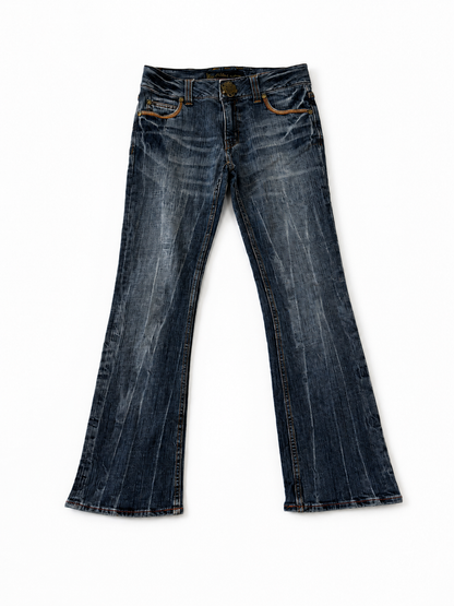 Vintage Wash Bootcut Jeans