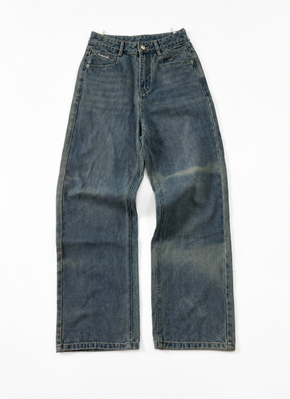 Light Wash Straight-Leg Women's Jeans