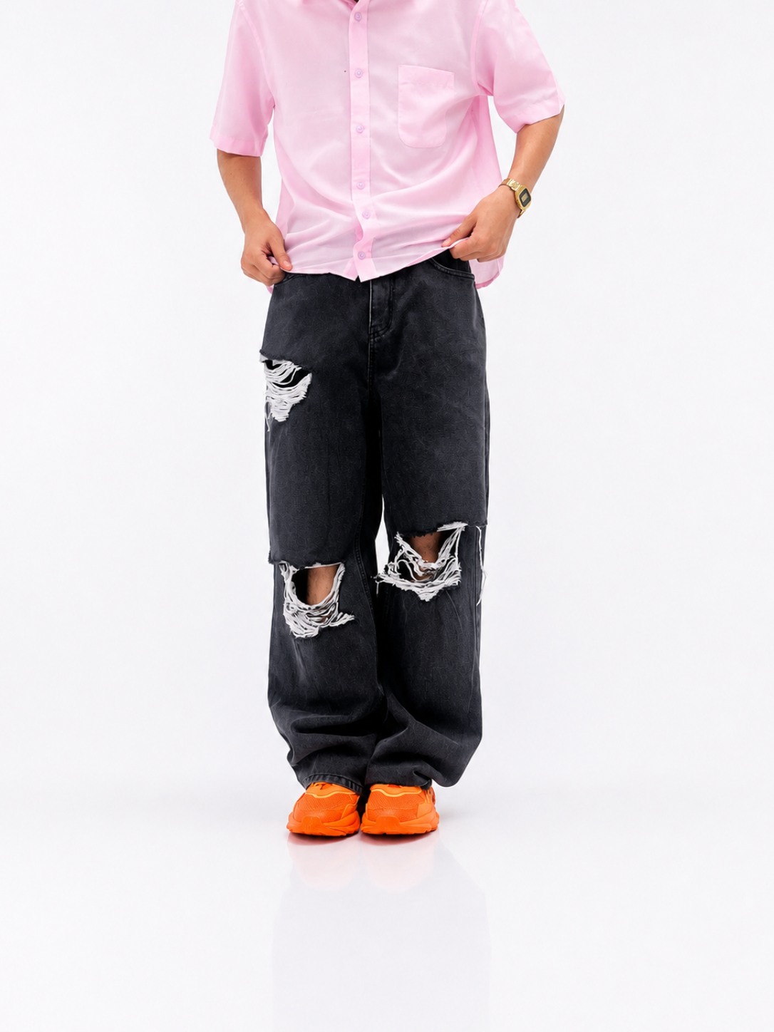 Midnight Riot Distressed Denim