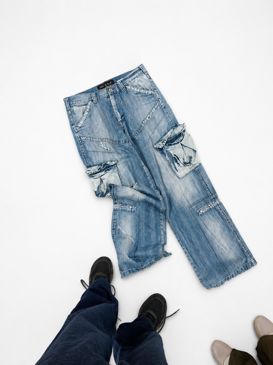 Men's Jeans Cargos Utility Wash