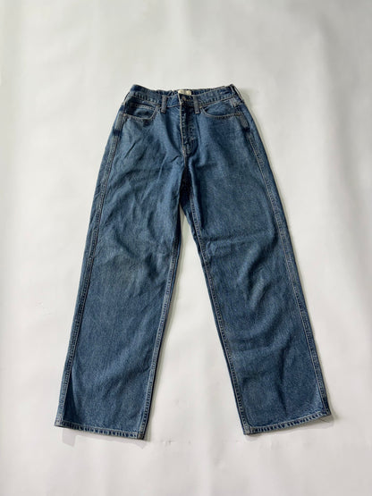 Women's Jeans Classic Mid Wash Wide-Leg
