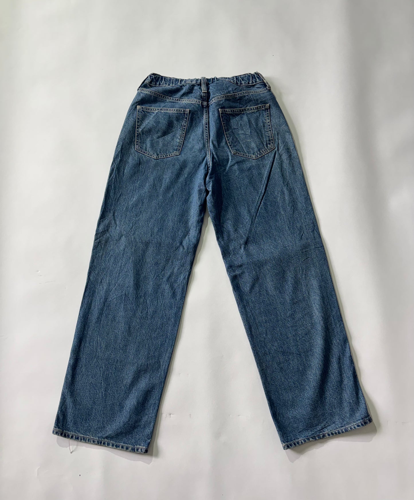 Women's Jeans Classic Mid Wash Wide-Leg