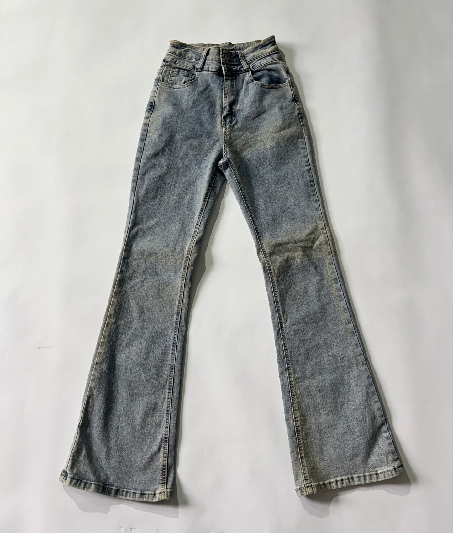 Women's Jeans Light Wash Flared Denim