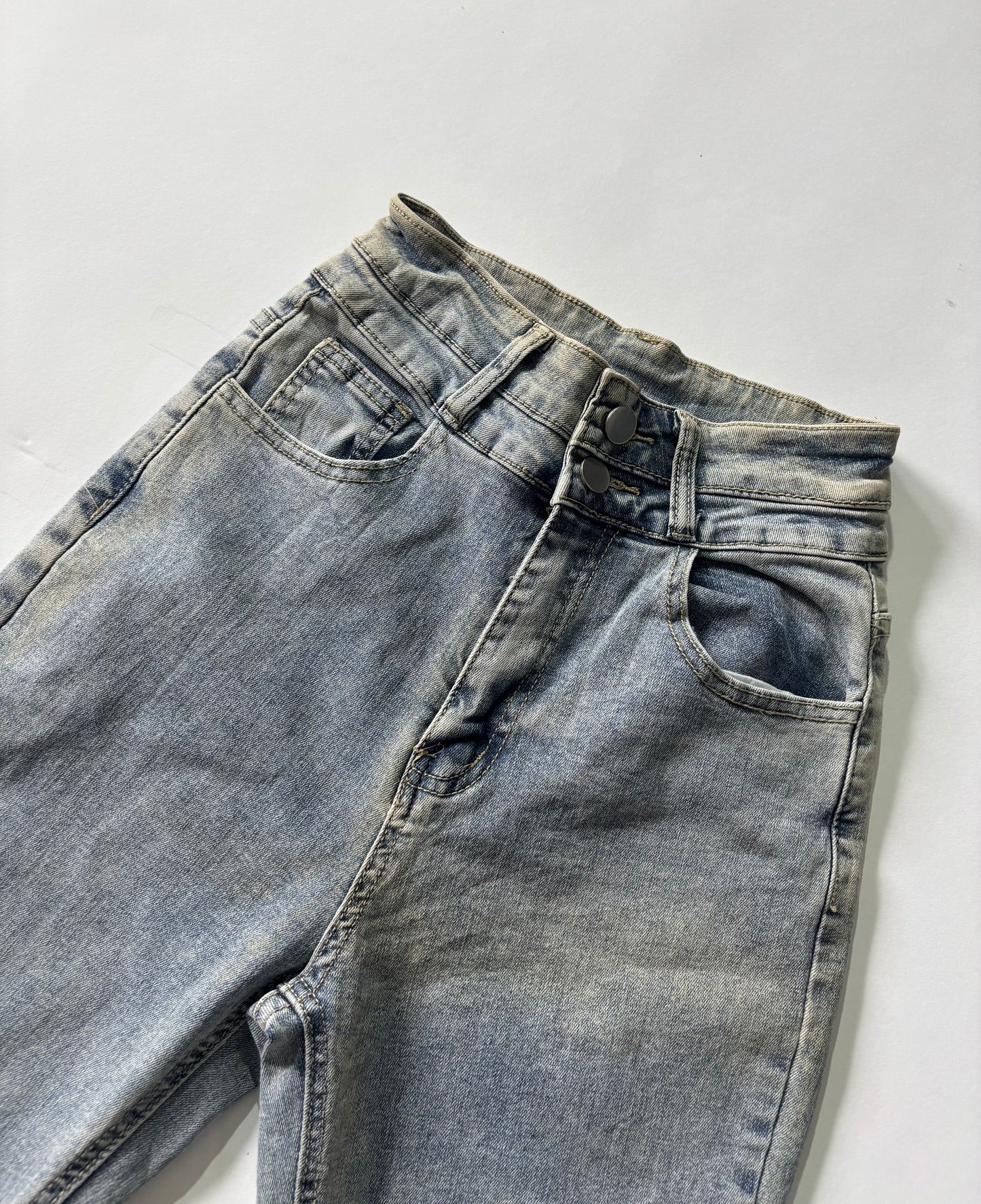 Women's Jeans Light Wash Flared Denim