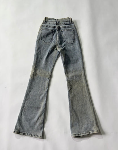 Women's Jeans Light Wash Flared Denim