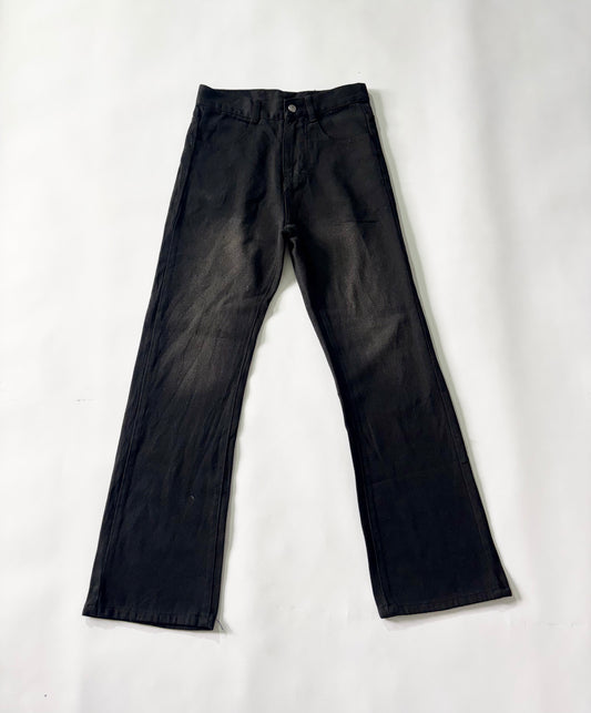 Women's Jeans Black Straight-Leg