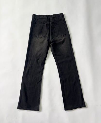 Women's Jeans Black Straight-Leg