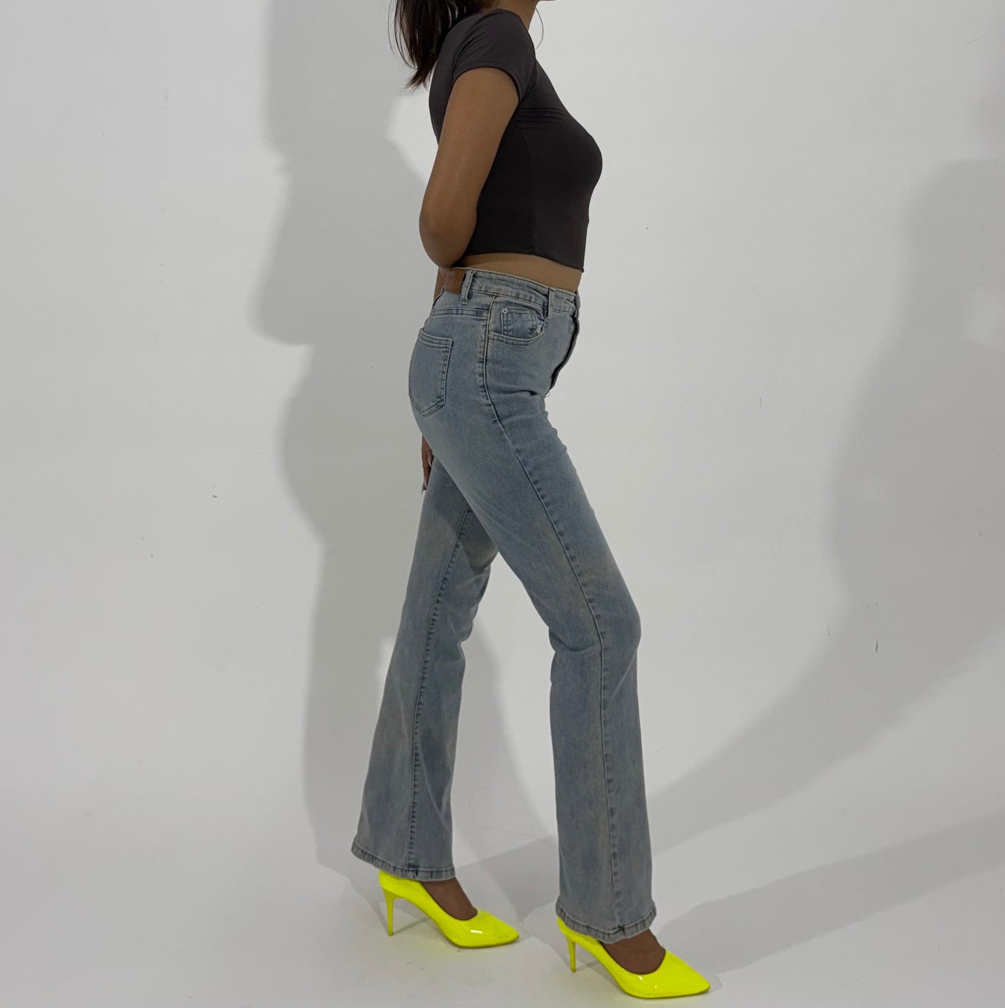 Women's Jeans Light Wash Straight-Leg Jeans