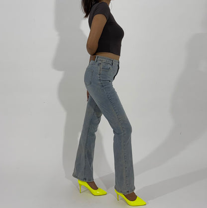 Women's Jeans Light Wash Straight-Leg Jeans