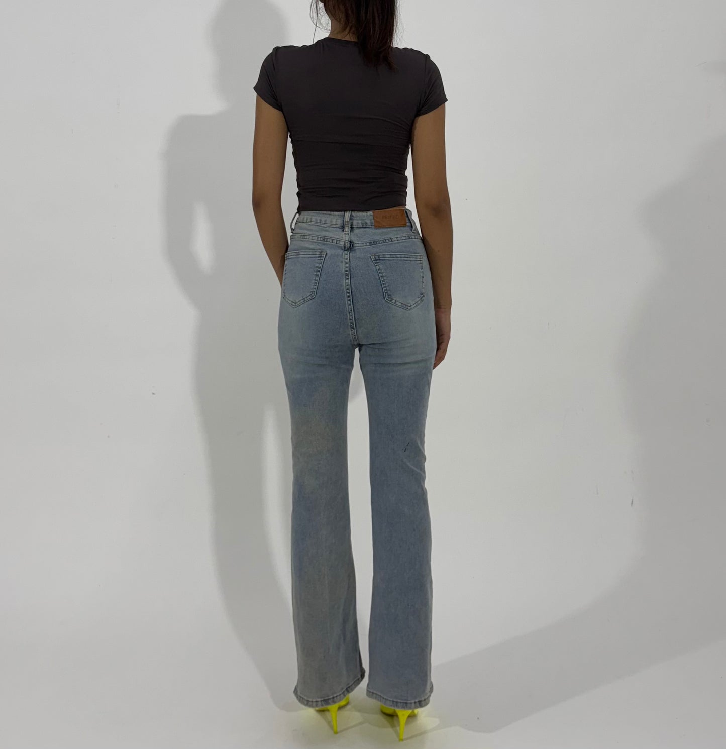Women's Jeans Light Wash Straight-Leg Jeans