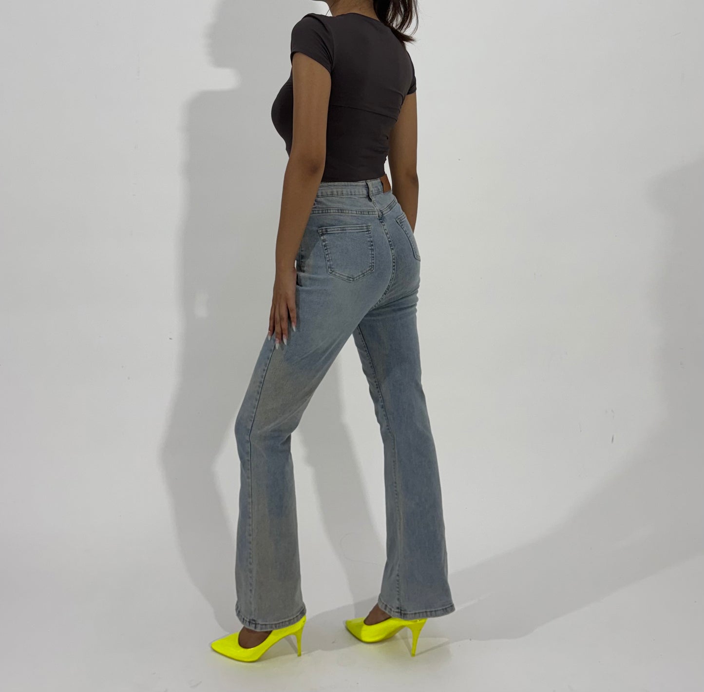 Women's Jeans Light Wash Straight-Leg Jeans