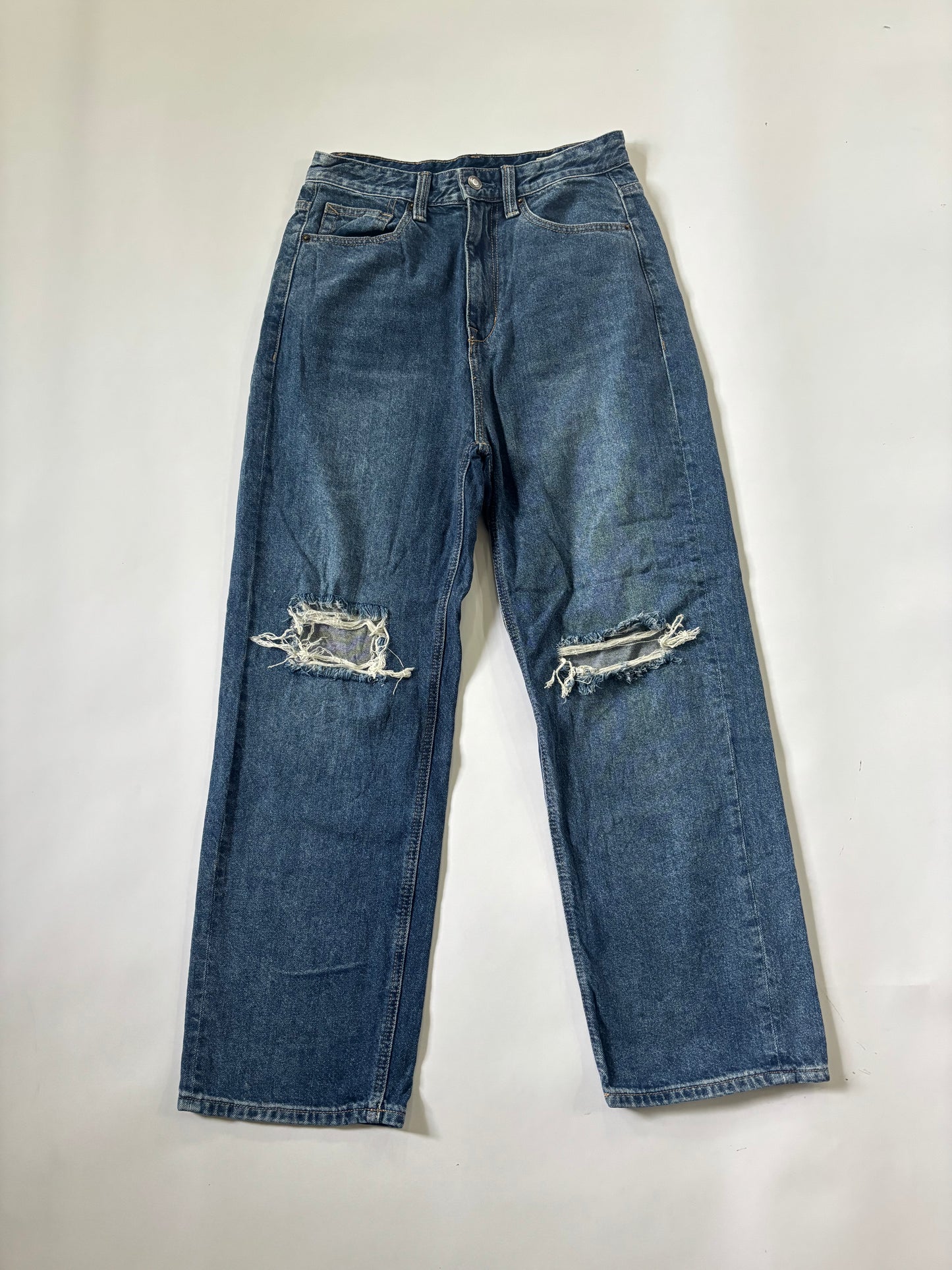 Women's Jeans Distressed Wide-Leg