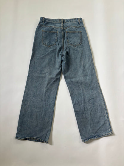 Women's Jeans Light Wash Wide-Leg