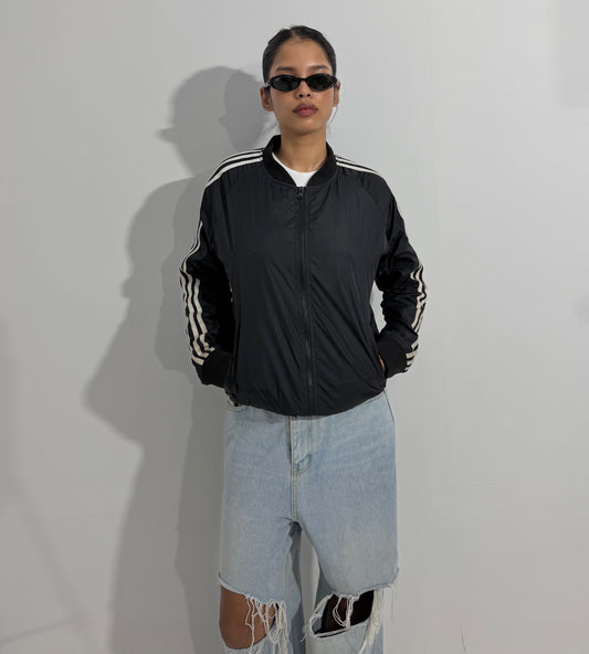 Black Stripe Track Unisex Jacket