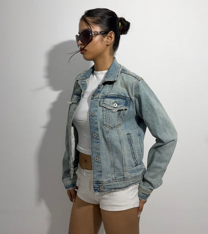 Women's Jacket Light Wash Classic Denim
