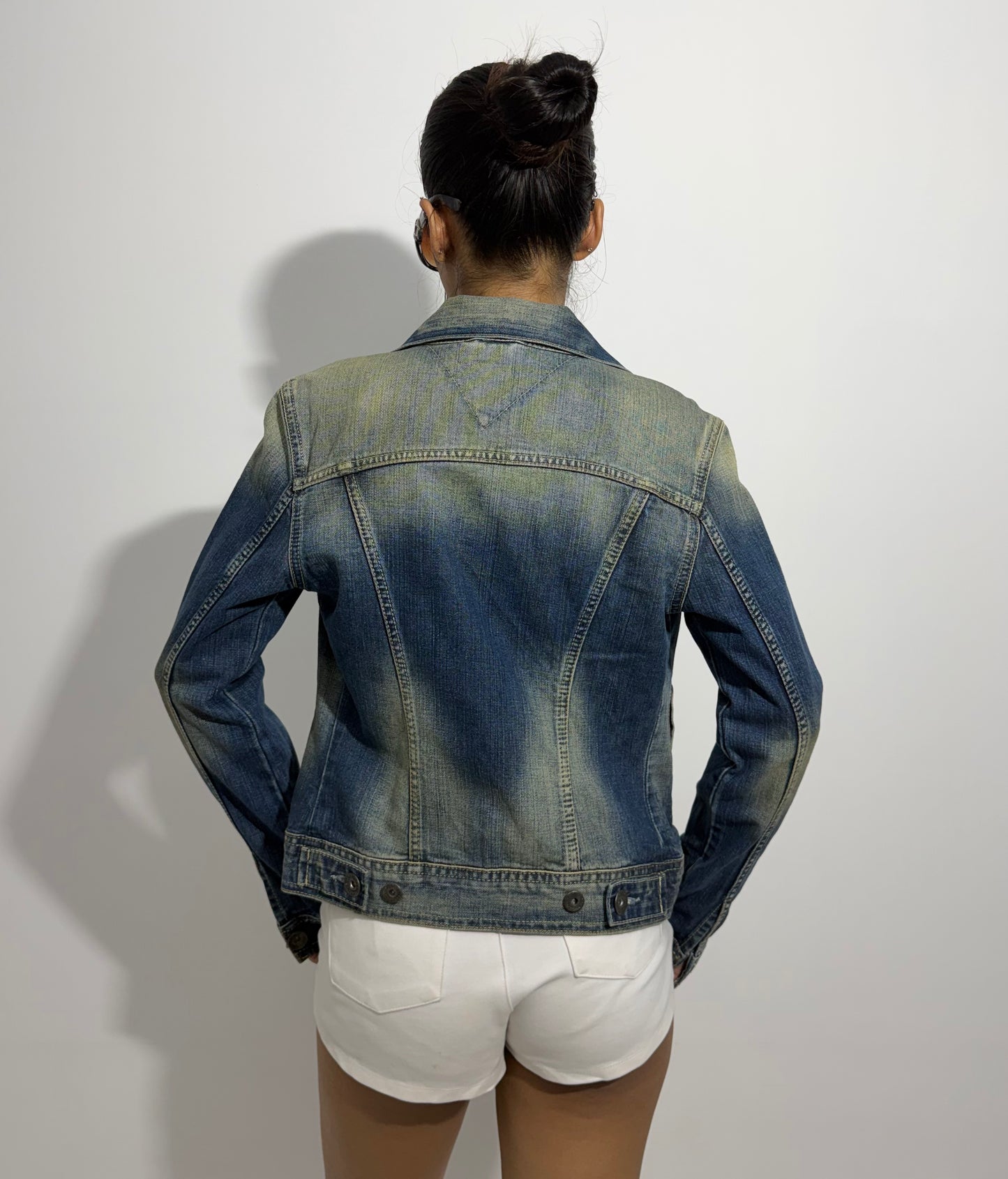 Women's Jacket Slim Fit Vintage Wash Denim