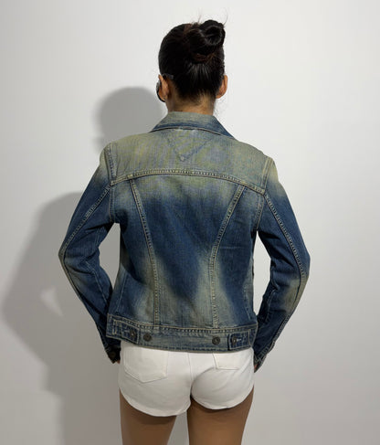Women's Jacket Slim Fit Vintage Wash Denim
