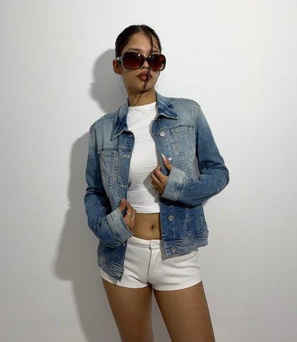 Women's Jacket Classic Light Wash Denim