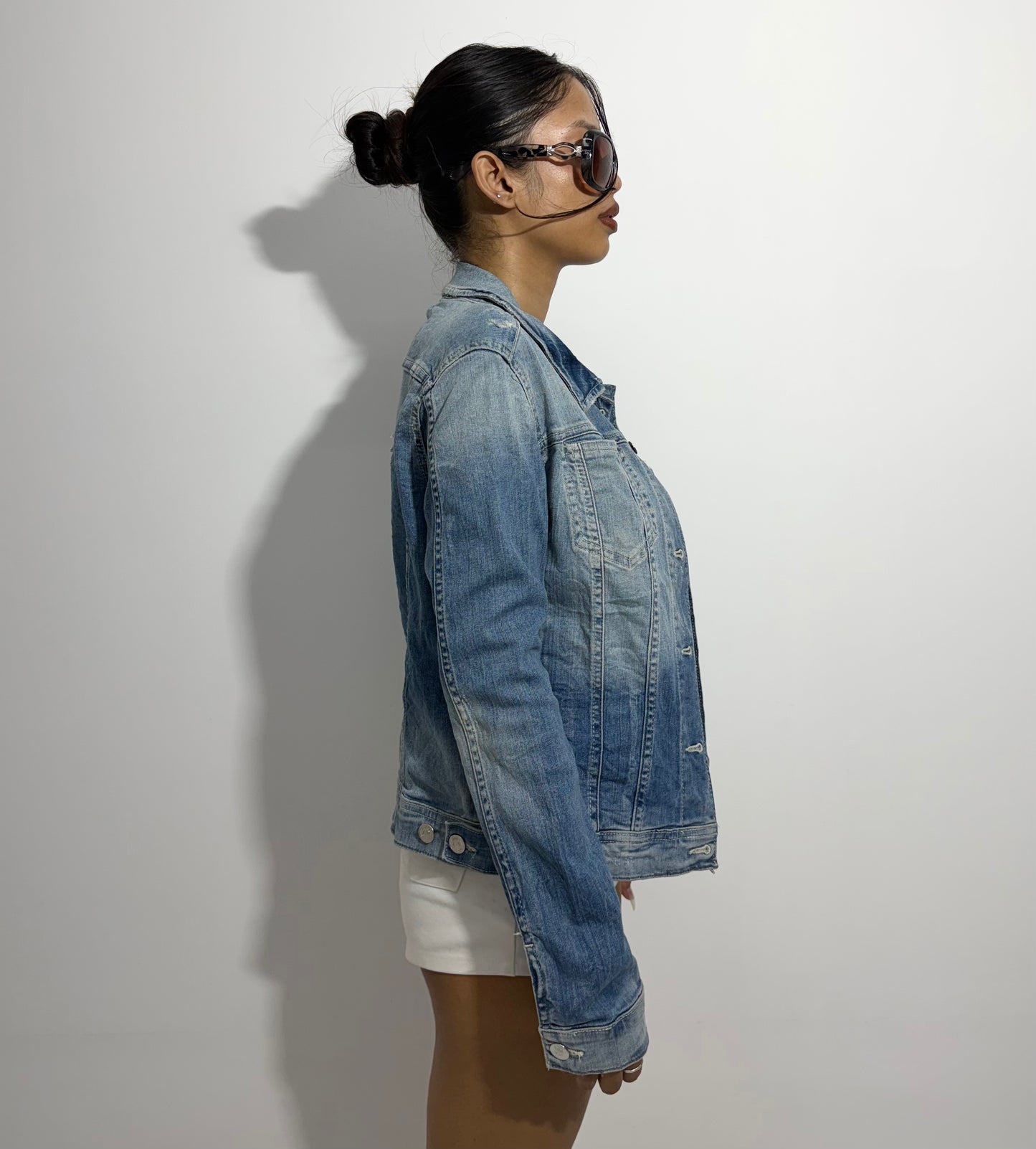 Women's Jacket Classic Light Wash Denim